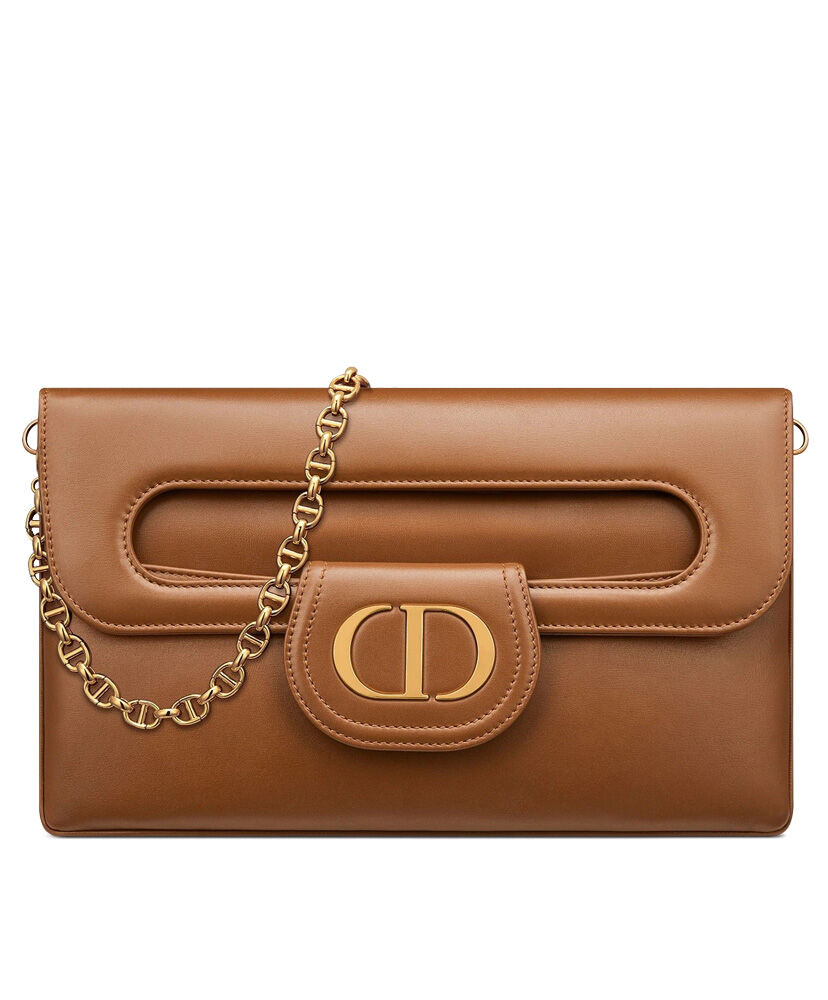 Christian Dior Medium DiorDouble Bag Coffee